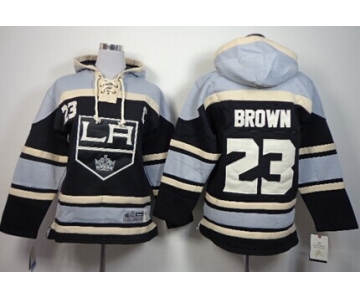 Old Time Hockey Los Angeles Kings #23 Dustin Brown Black Kids Hoodie