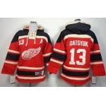 Old Time Hockey Detroit Red Wings #13 Pavel Datsyuk Red Kids Hoodie