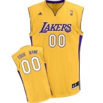 Kids Los Angeles Lakers Customized Yellow Jersey