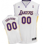 Mens Los Angeles Lakers Customized White Jersey