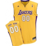 Mens Los Angeles Lakers Customized Yellow Jersey