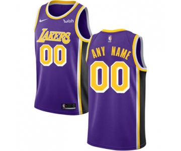Women's Los Angeles Lakers Authentic Purple Statement Edition Nike NBA Customized Jersey