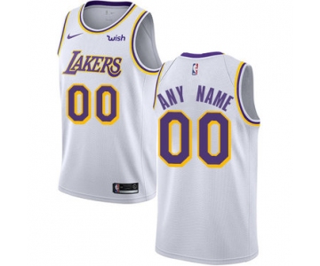 Women's Los Angeles Lakers Authentic White Association Edition Nike NBA Customized Jersey