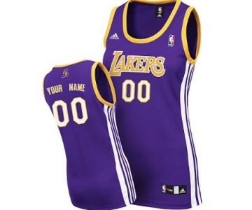 Womens Los Angeles Lakers Customized Purple Jersey