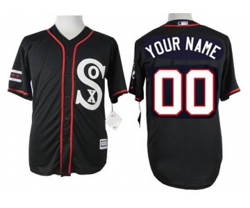 Men's Chicago White Sox Customized 2015 Black Jersey