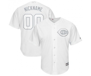 Cincinnati Reds Majestic 2019 Players' Weekend Cool Base Roster Custom White Jersey