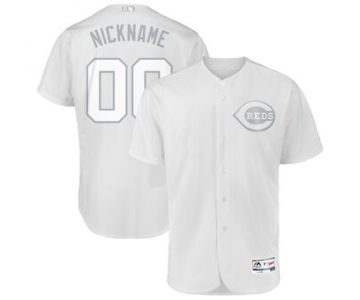 Cincinnati Reds Majestic 2019 Players' Weekend Flex Base Authentic Roster Custom White Jersey
