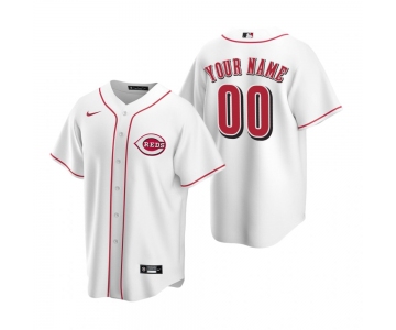 Men's Cincinnati Reds Custom Nike White Stitched MLB Cool Base Home Jersey