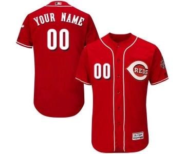 Mens Cincinnati Reds Red Customized Flexbase Majestic MLB Collection Jersey