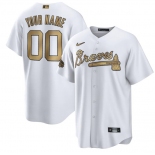Men's Atlanta Braves Active Player Custom 2022 All-Star Cool Base White Stitched Baseball Jersey