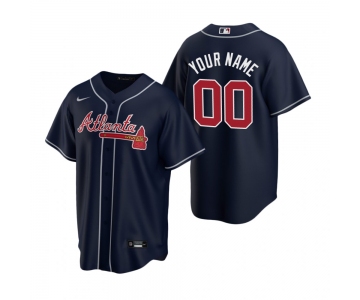 Men's Atlanta Braves Custom Nike Navy 2020 Stitched MLB Cool Base Jersey