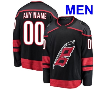 Men's Carolina Hurricanes adidas Black Alternate Authentic Custom Jersey