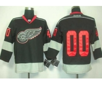 Detroit Red Wings Mens Customized 2012 Black Ice Jersey