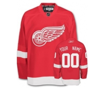 Detroit Red Wings Mens Customized Red Jersey