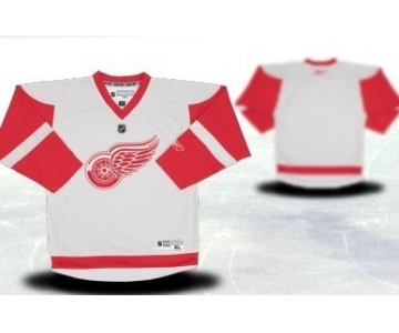 Detroit Red Wings Youths Customized White Jersey