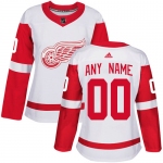 Women's Adidas Detroit Red Wings NHL Authentic White Customized Jersey