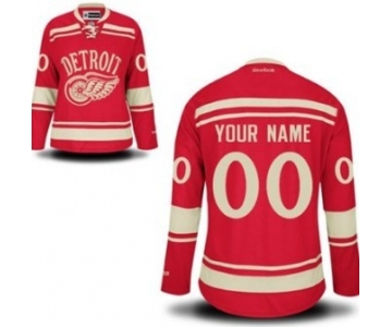 Womens Detroit Red Wings Customized Red Jersey