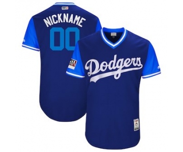 Custom Men's Los Angeles Dodgers Majestic Navy 2017 Players Weekend Authentic Team Jersey