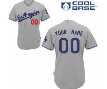 Kids' Los Angeles Dodgers Customized Gray Jersey