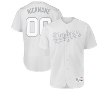 Los Angeles Dodgers Majestic 2019 Players' Weekend Flex Base Authentic Roster Custom White Jersey