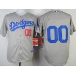 Men's Los Angeles Dodgers Customized 2014 Gray Jersey
