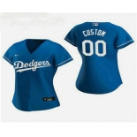 Women's Custom Los Angeles Dodgers 2020 Royal Alternate Nike Jersey