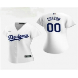 Women's Custom Los Angeles Dodgers 2020 White Home Nike Jersey