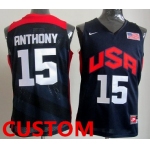 Custom 2012 Olympics Team USA Revolution 30 Swingman Blue Jersey