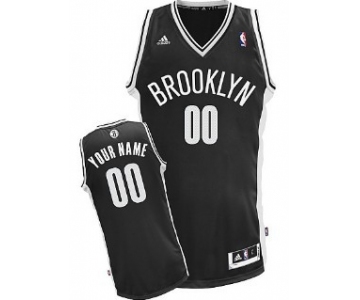 Kids Brooklyn Nets Customized Black Jersey
