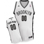 Kids Brooklyn Nets Customized White Jersey