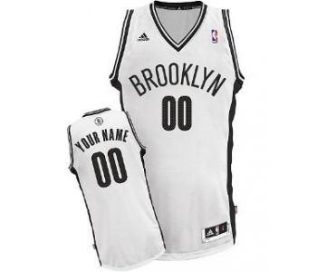 Kids Brooklyn Nets Customized White Jersey