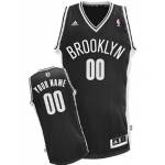 Mens Brooklyn Nets Customized Black Jersey