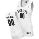 Womens Brooklyn Nets Customized White Jersey