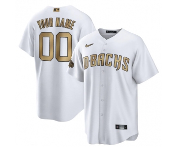 Men's Arizona Diamondbacks Active Player Custom White 2022 All-Star Cool Base Stitched Baseball Jersey