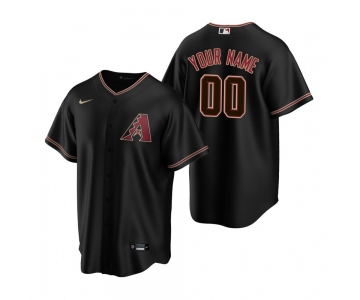 Men's Arizona Diamondbacks Custom Nike Black Stitched MLB Cool Base Jerse