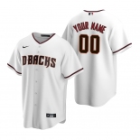 Men's Arizona Diamondbacks Custom Nike White Stitched MLB Cool Base Home Jersey