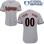 Men's Arizona Diamondbacks Customized Gray Jersey