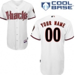 Men's Arizona Diamondbacks Customized White Jersey