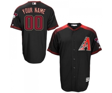 Men's Arizona Diamondbacks Majestic BlackBrick Cool Base Custom Jersey