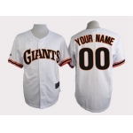 Men's San Francisco Giants Customized 1989 Turn Back The Clock White Jersey