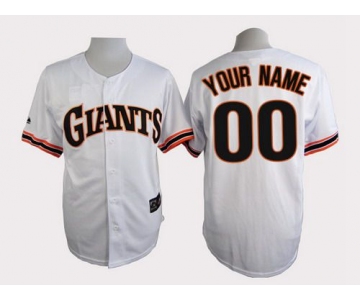 Men's San Francisco Giants Customized 1989 Turn Back The Clock White Jersey