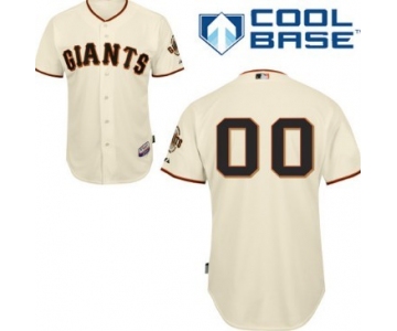 Men's San Francisco Giants Customized Cream Jersey