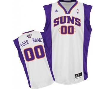 Kids Phoenix Suns Customized White Jersey