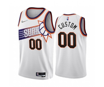 Men's Phoenix Suns Active Player Custom 2022-23 White 75th Anniversary Association Edition Stitched Jersey