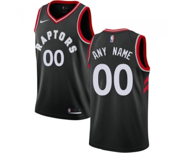 Men's Nike Toronto Raptors Customized Swingman Black Alternate NBA Statement Edition Jersey