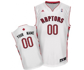 Mens Toronto Raptors Customized White Jersey