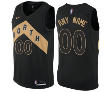 Nike Toronto Raptors Black Customized City Edition Authentic NBA Jersey