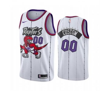 Nike Toronto Raptors Custom White 2019-20 Hardwood Classic Edition Stitched NBA Jersey