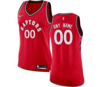 Women's Customized Toronto Raptors Swingman Red Nike NBA Icon Edition Jersey