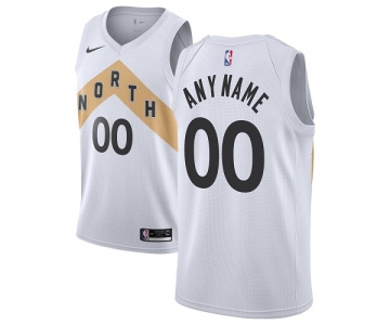 Youth Customized Toronto Raptors Swingman White Nike NBA City Editio Jersey